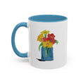 Load image into Gallery viewer, Watery Flowers by Max R. Accent Coffee Mug