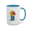 Load image into Gallery viewer, Watery Flowers by Max R. Accent Coffee Mug