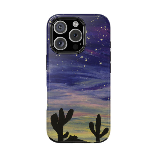 Colorful Oasis Desert by Bonnie M. Tough Phone Cases