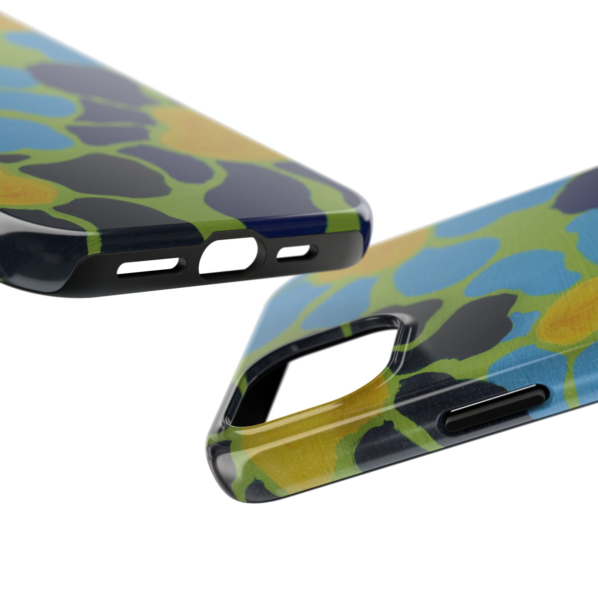 Blue Flowers By Kalei S. Tough Phone Cases