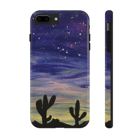 Colorful Oasis Desert by Bonnie M. Tough Phone Cases