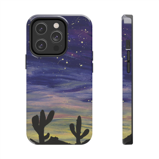 Colorful Oasis Desert by Bonnie M. Tough Phone Cases