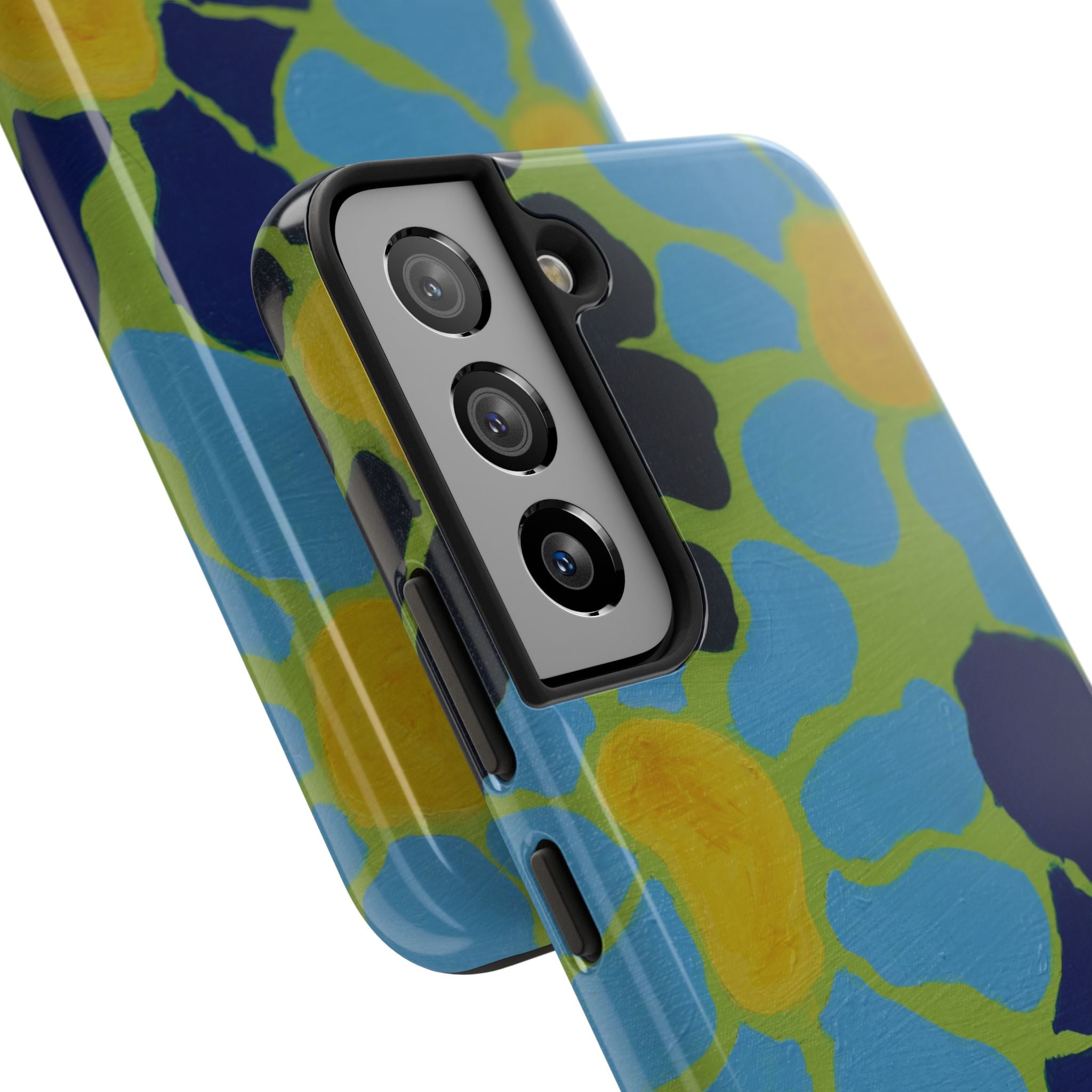 Blue Flowers By Kalei S. Tough Phone Cases