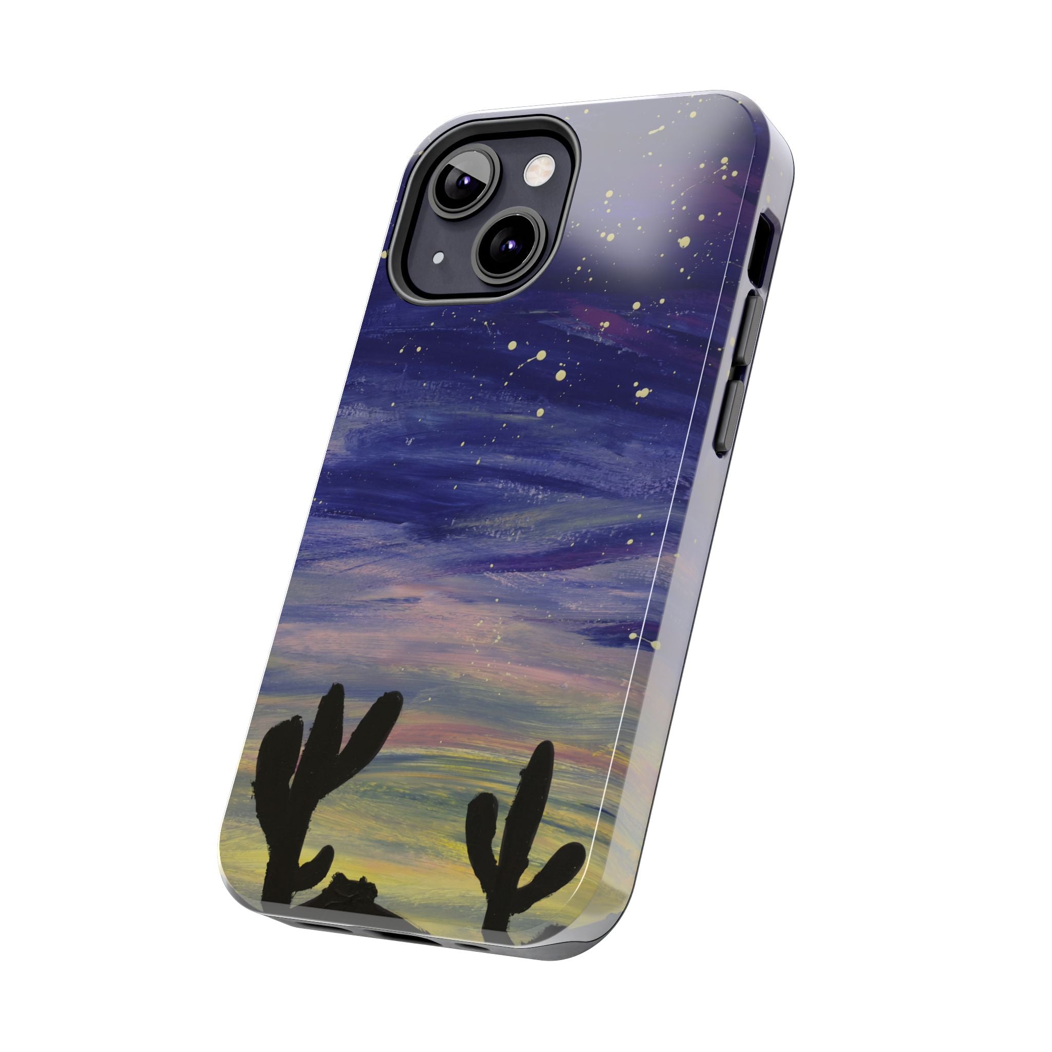 Colorful Oasis Desert by Bonnie M. Tough Phone Cases