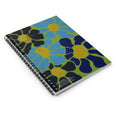Load image into Gallery viewer, Blue Flowers By Kalei S. 8x6 Spiral Notebook