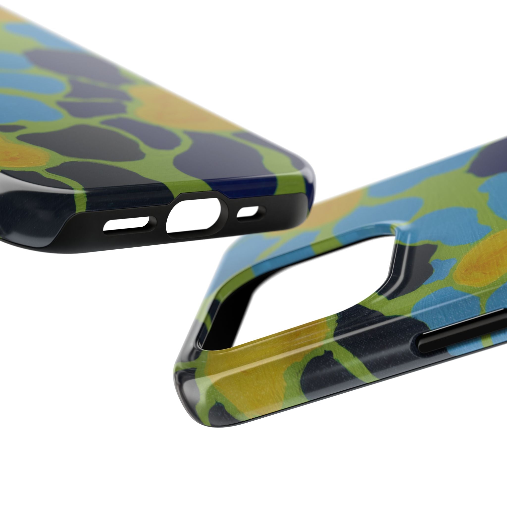 Blue Flowers By Kalei S. Tough Phone Cases