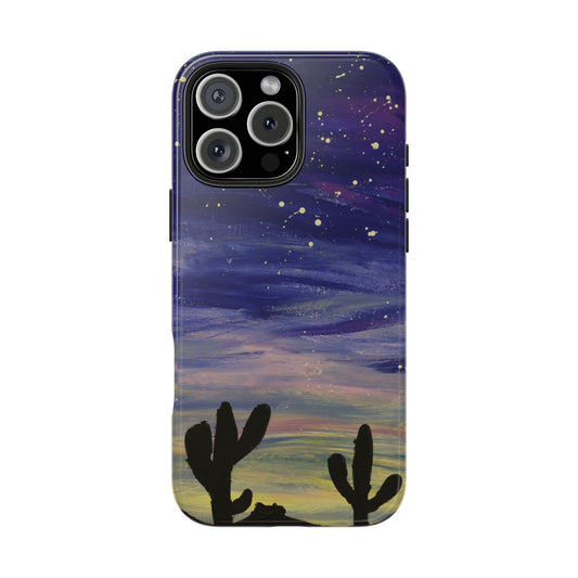 Colorful Oasis Desert by Bonnie M. Tough Phone Cases