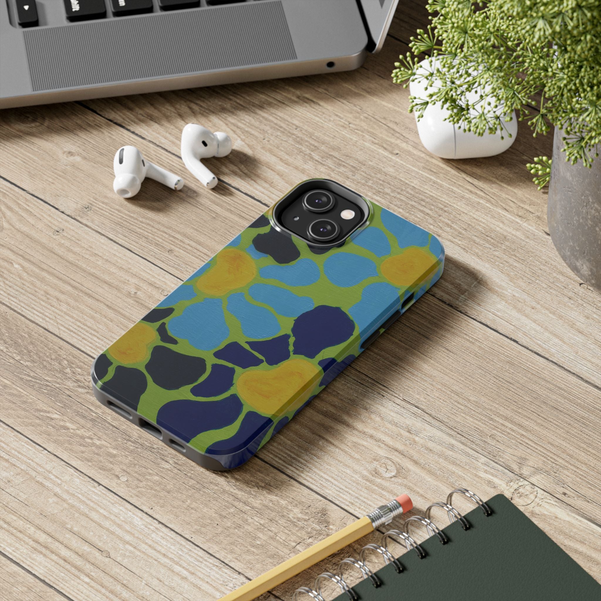 Blue Flowers By Kalei S. Tough Phone Cases