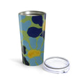 Load image into Gallery viewer, Blue Flowers By Kalei S. Tumbler 20oz