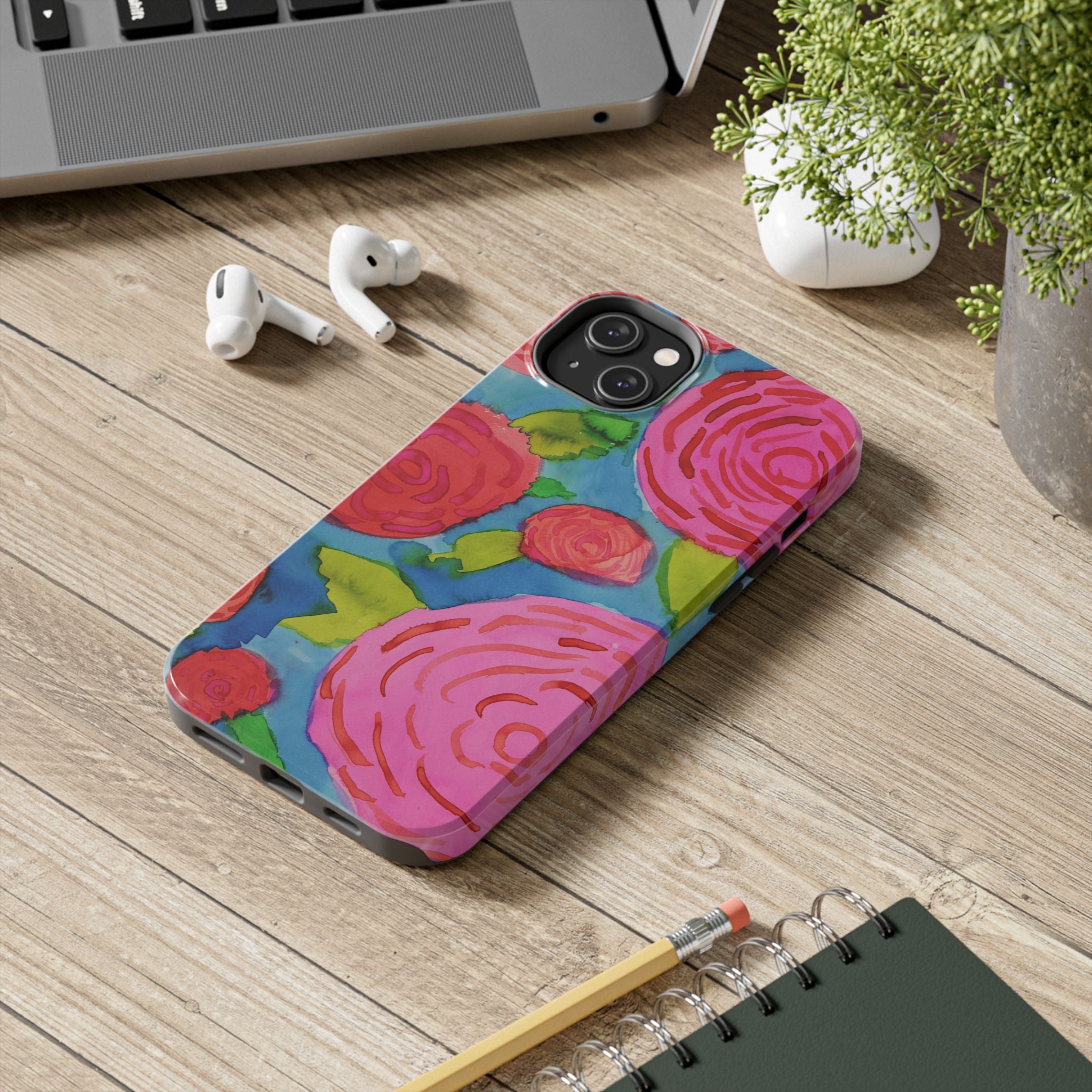 Spring Garden Roses By Chantale H. Tough Phone Cases