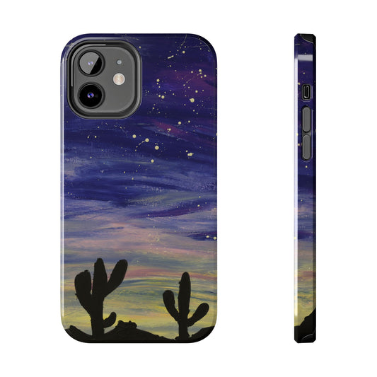 Colorful Oasis Desert by Bonnie M. Tough Phone Cases