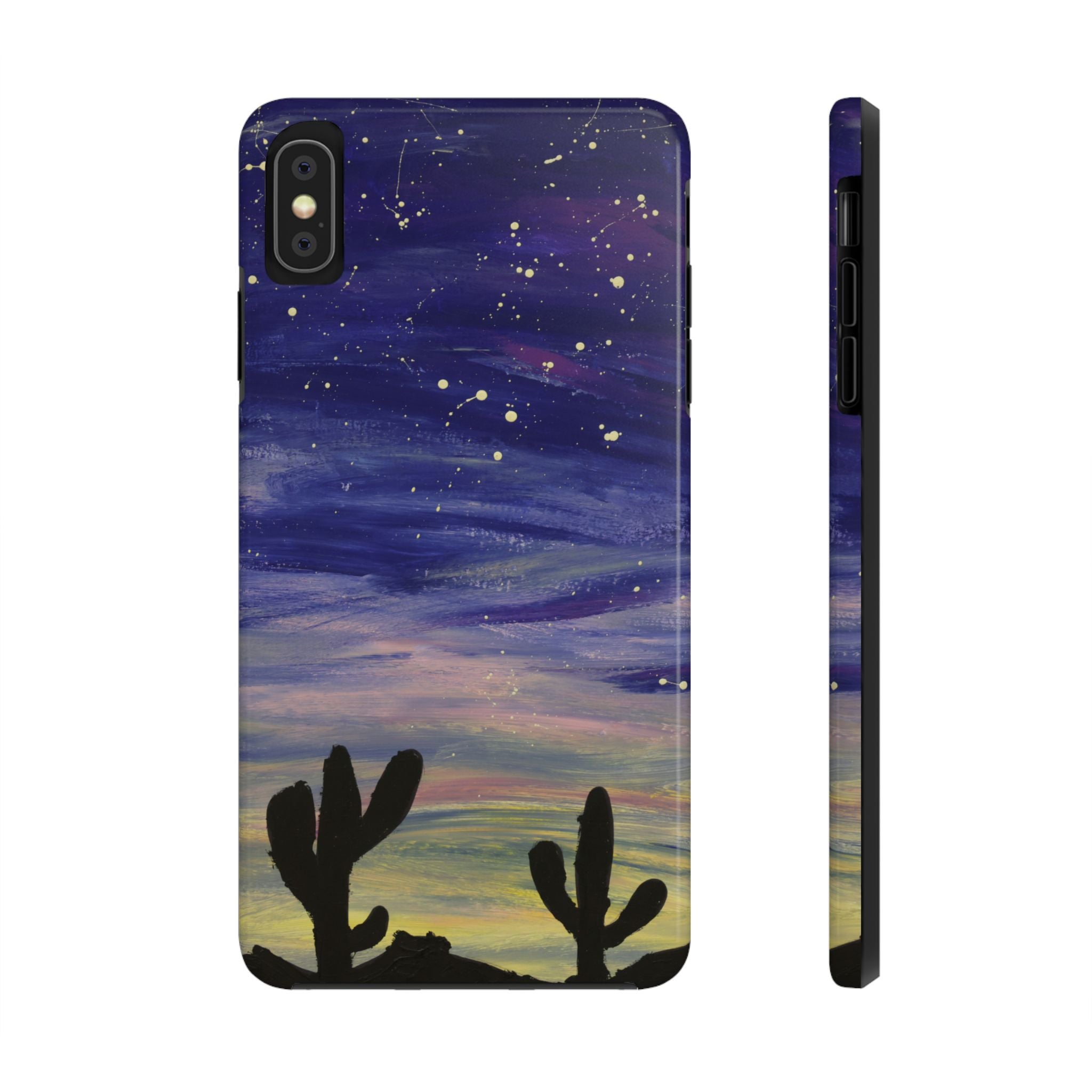 Colorful Oasis Desert by Bonnie M. Tough Phone Cases