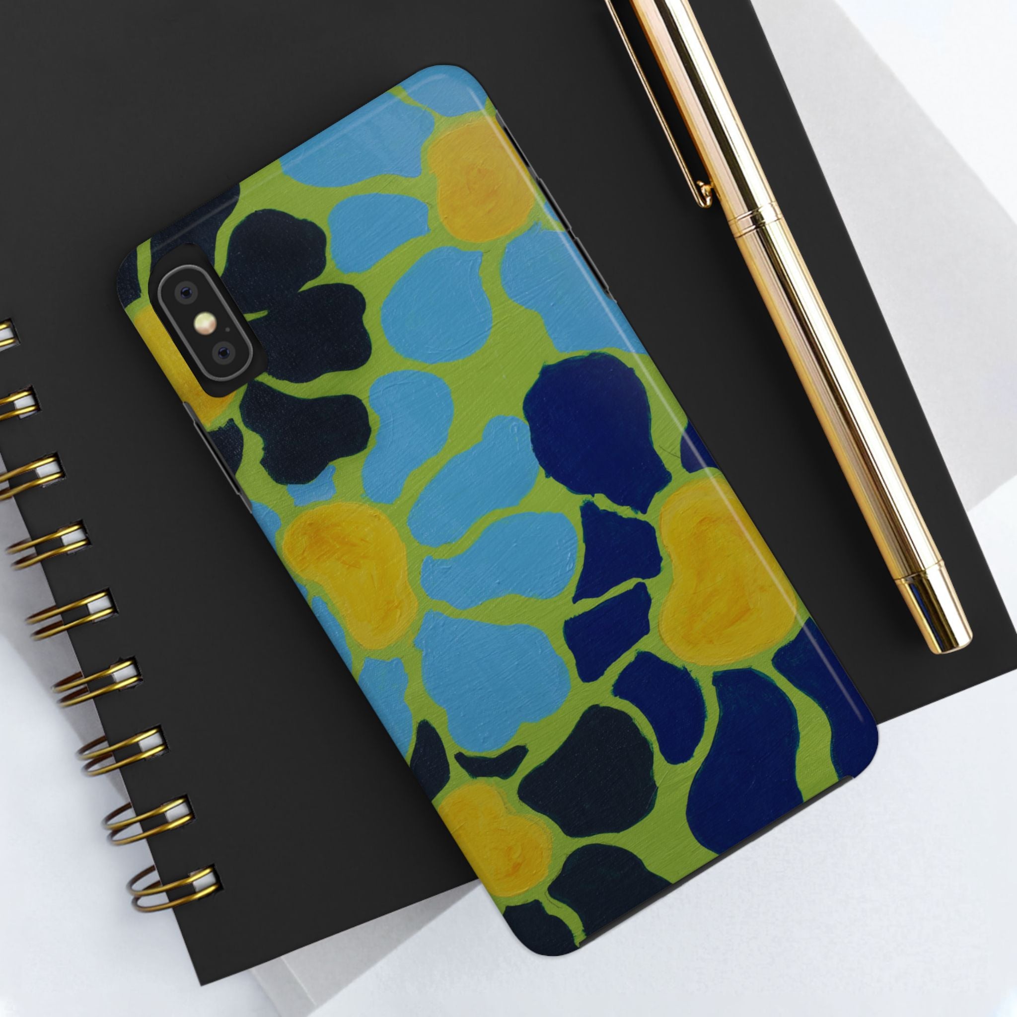 Blue Flowers By Kalei S. Tough Phone Cases