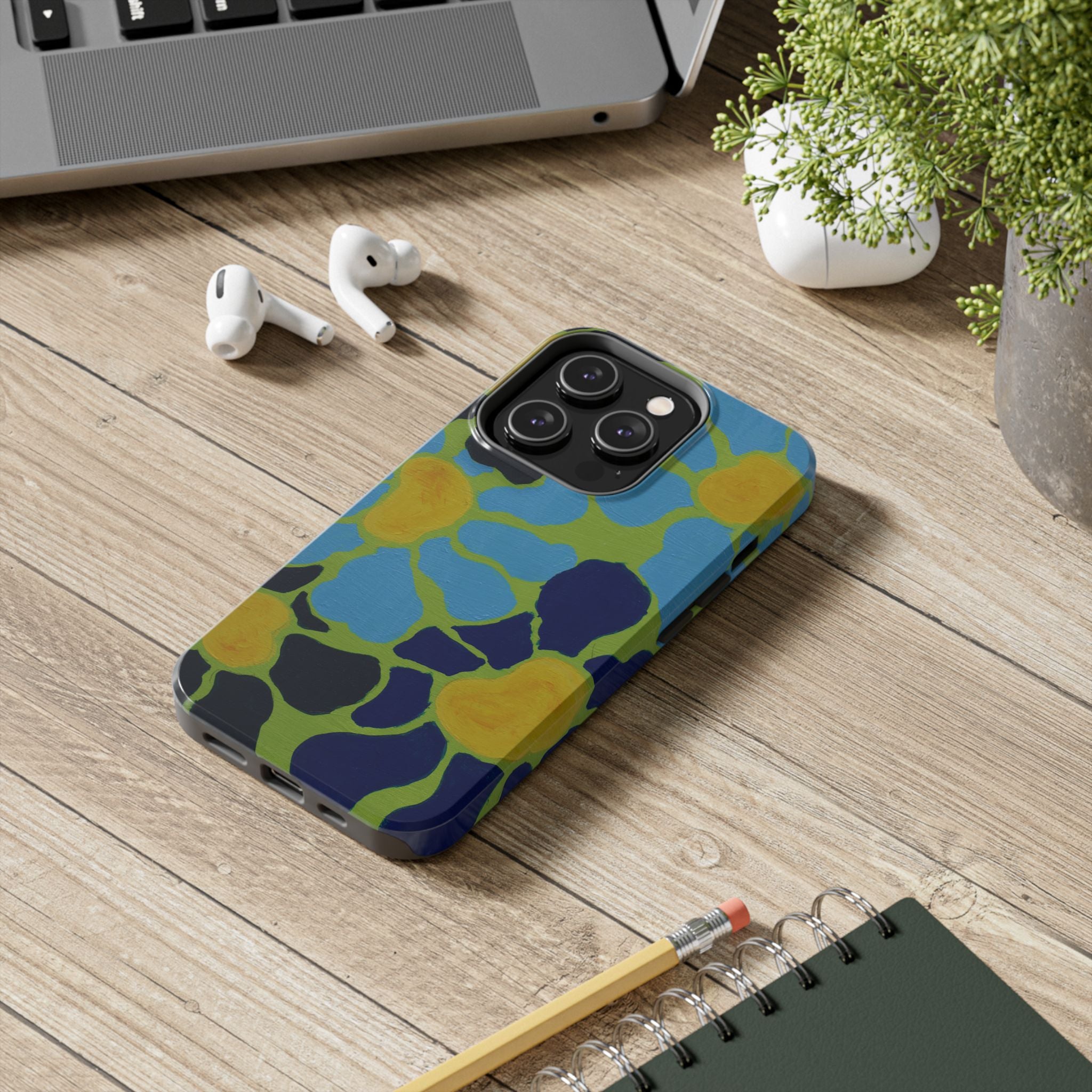 Blue Flowers By Kalei S. Tough Phone Cases