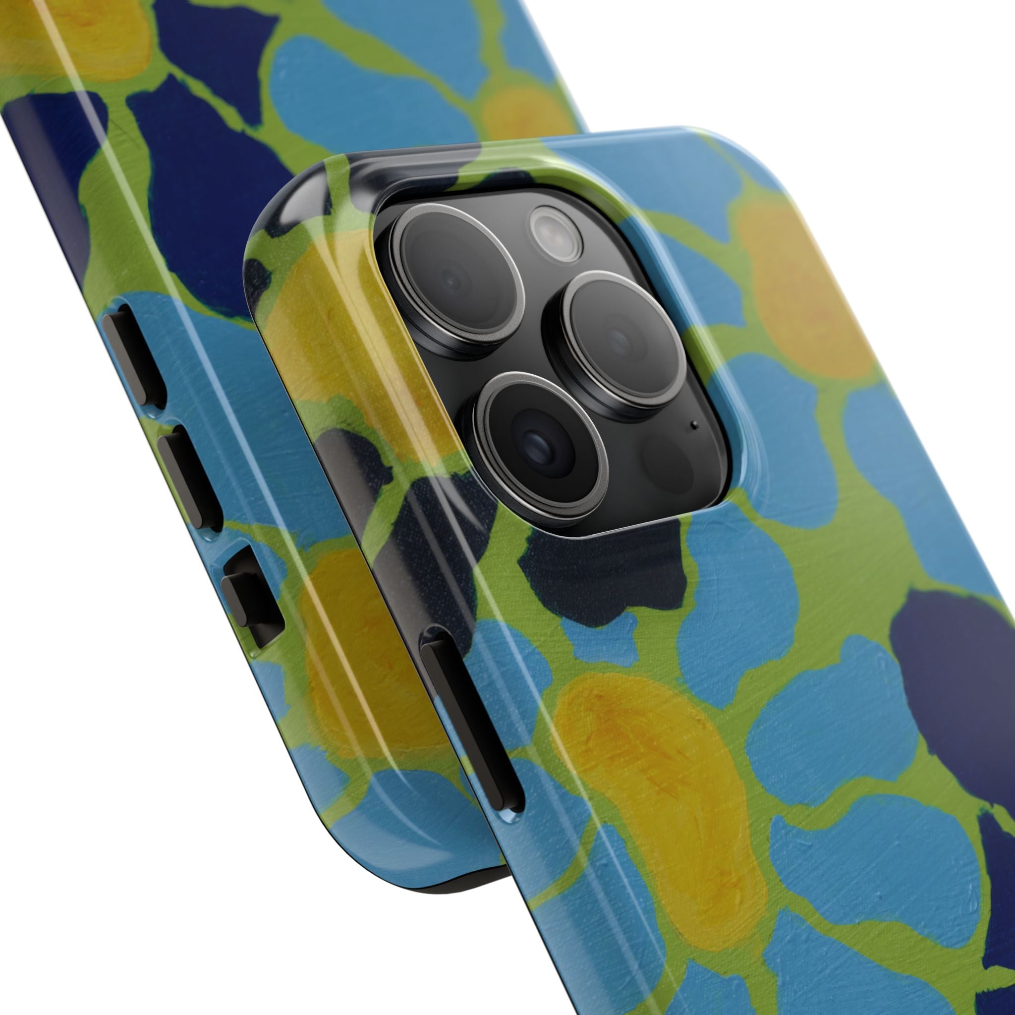 Blue Flowers By Kalei S. Tough Phone Cases