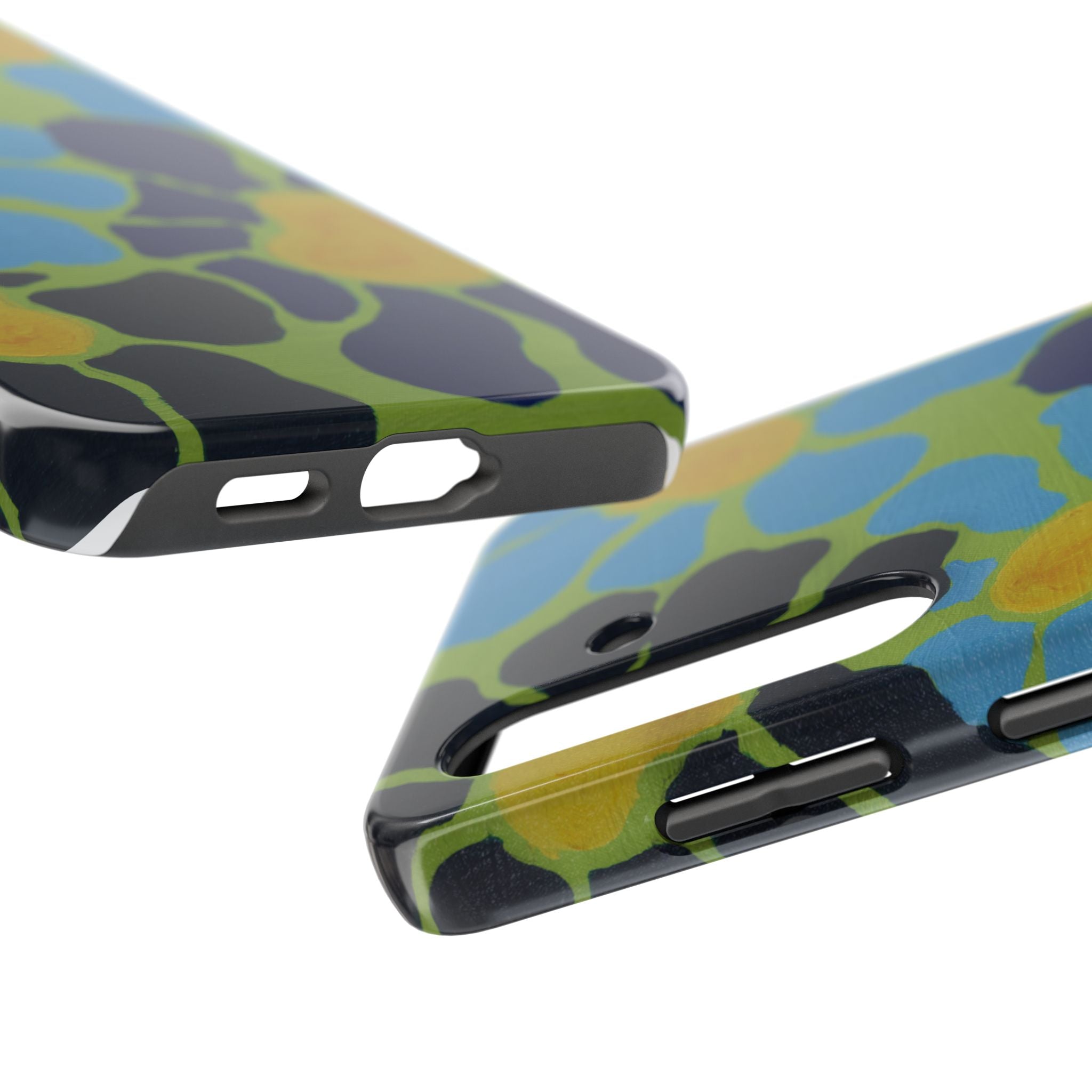 Blue Flowers By Kalei S. Tough Phone Cases