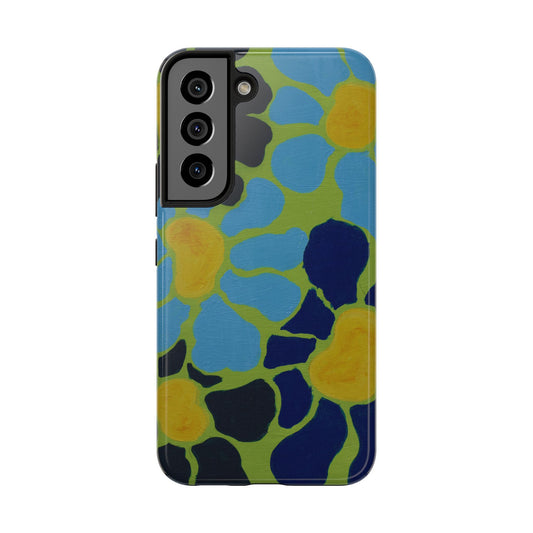 Blue Flowers By Kalei S. Tough Phone Cases