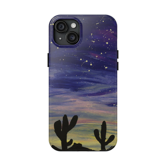 Colorful Oasis Desert by Bonnie M. Tough Phone Cases