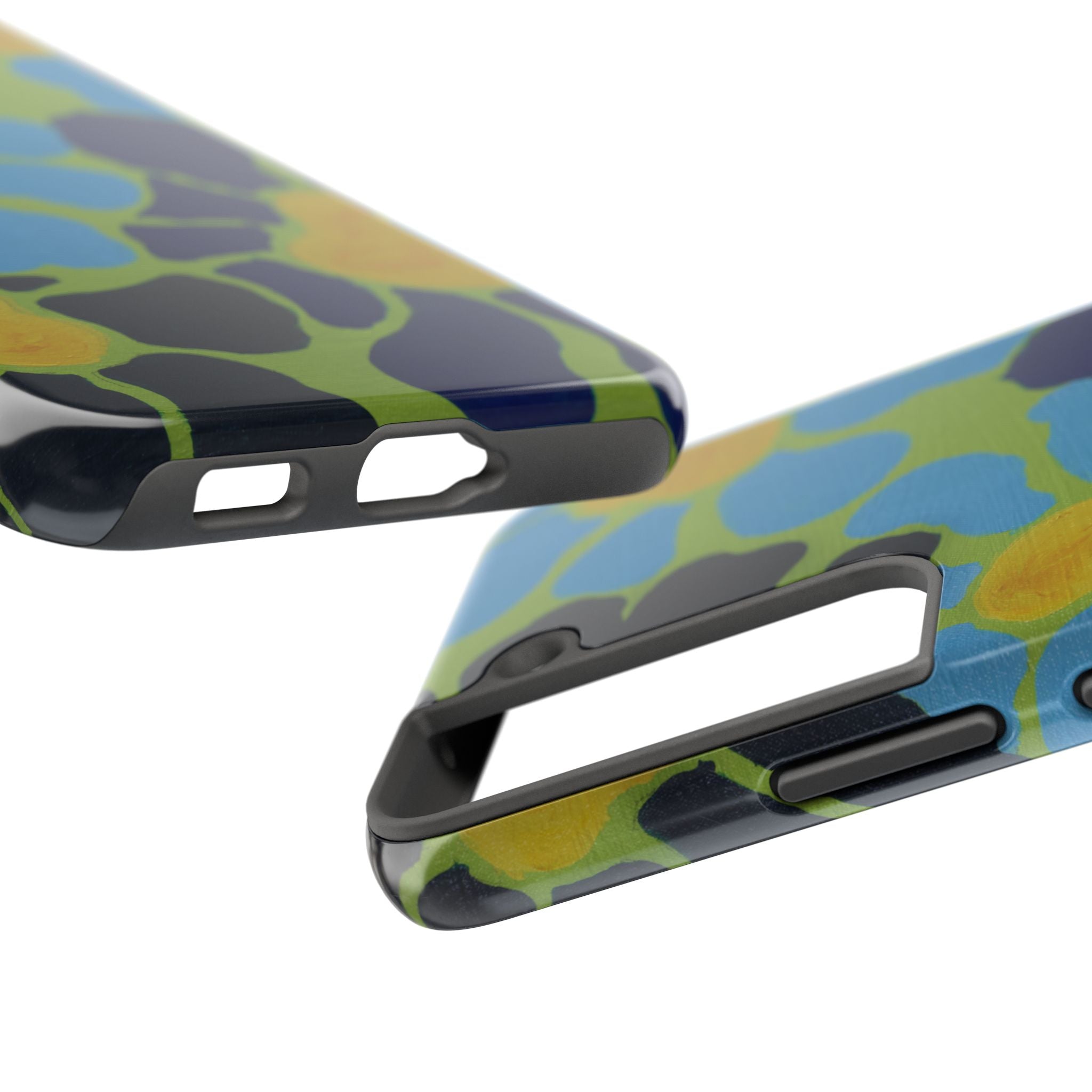 Blue Flowers By Kalei S. Tough Phone Cases