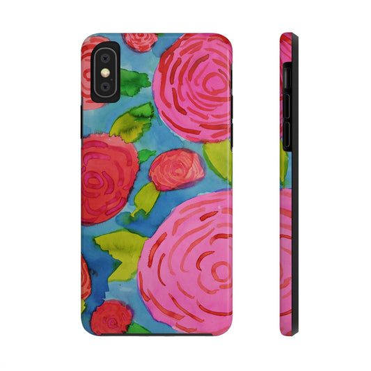 Spring Garden Roses By Chantale H. Tough Phone Cases
