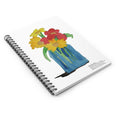 Load image into Gallery viewer, Watery Flowers By Max R. 8x6 Spiral Notebook