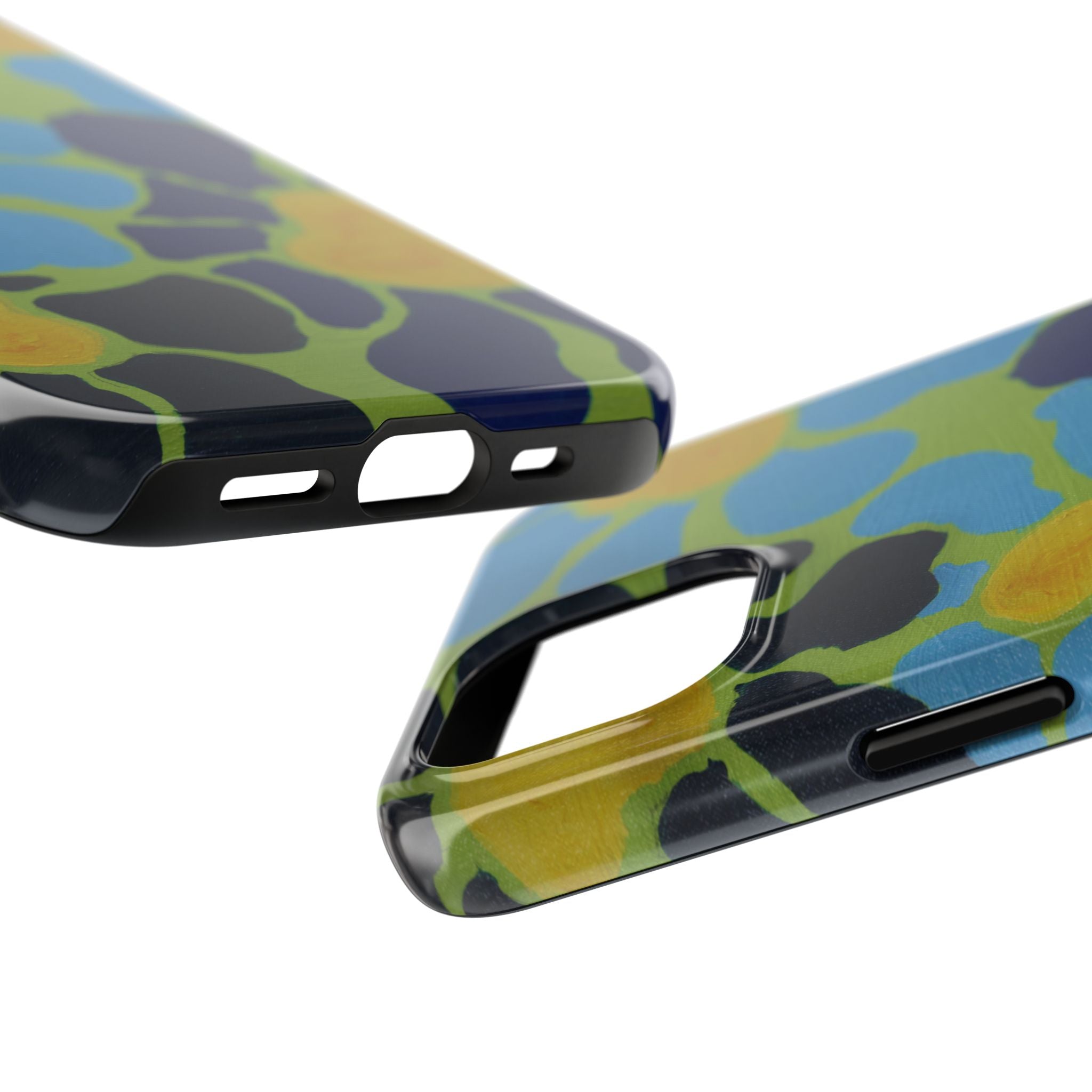 Blue Flowers By Kalei S. Tough Phone Cases