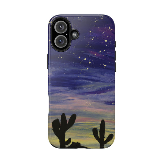 Colorful Oasis Desert by Bonnie M. Tough Phone Cases