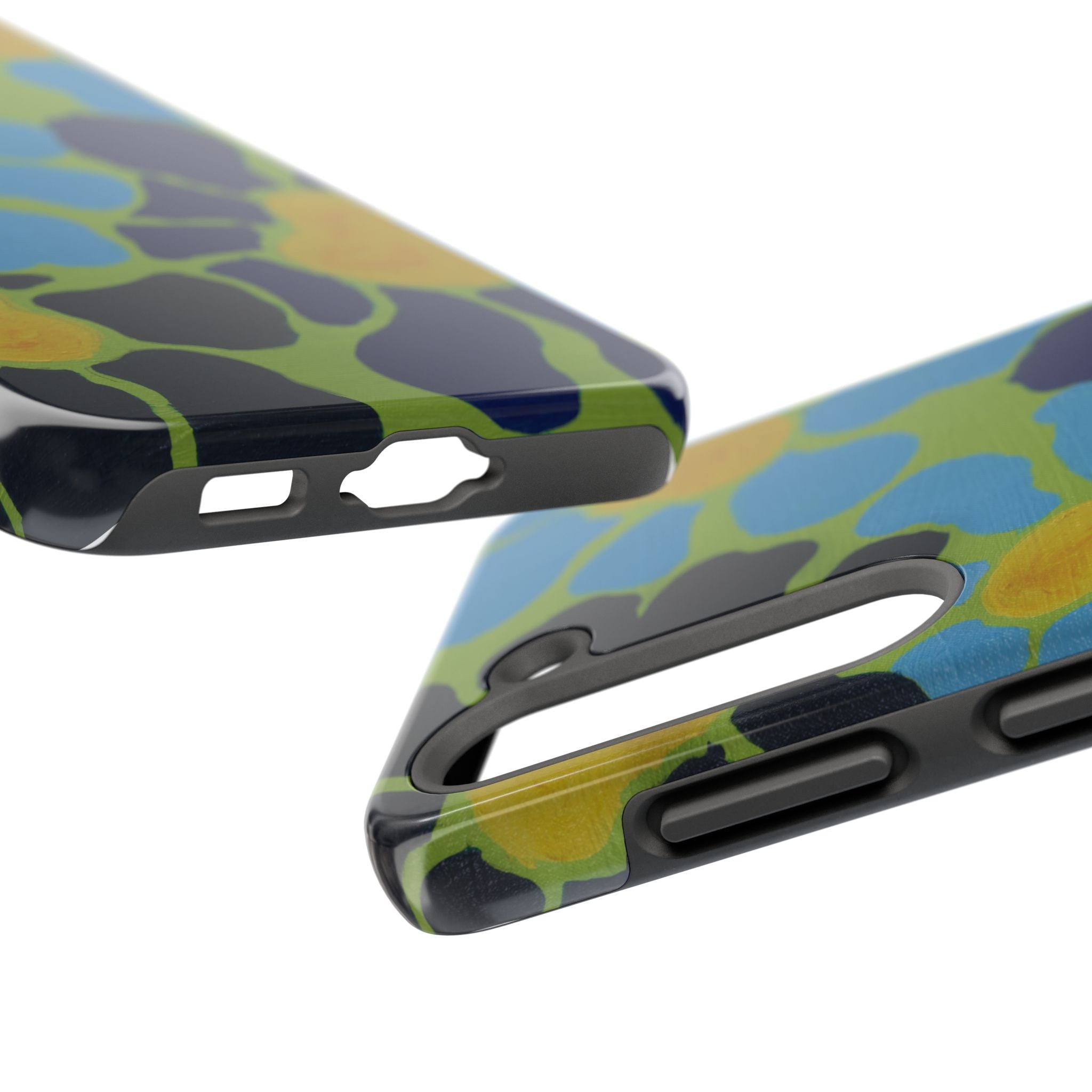 Blue Flowers By Kalei S. Tough Phone Cases