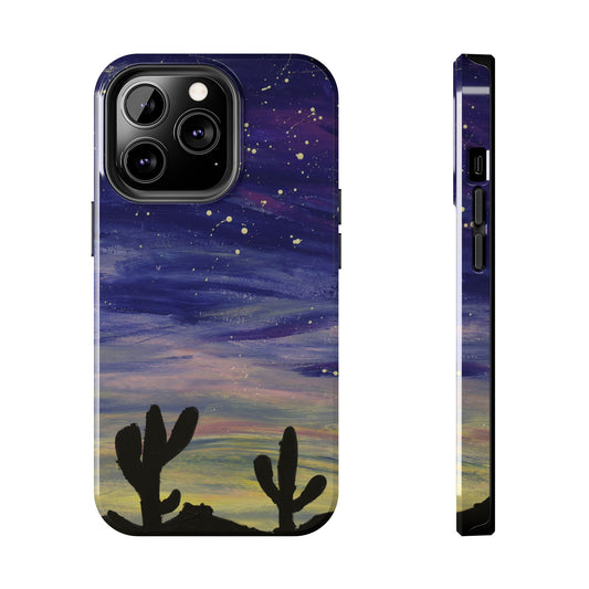 Colorful Oasis Desert by Bonnie M. Tough Phone Cases