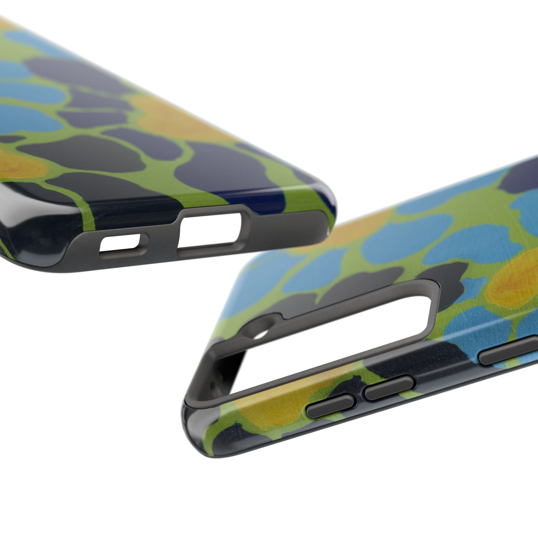 Blue Flowers By Kalei S. Tough Phone Cases