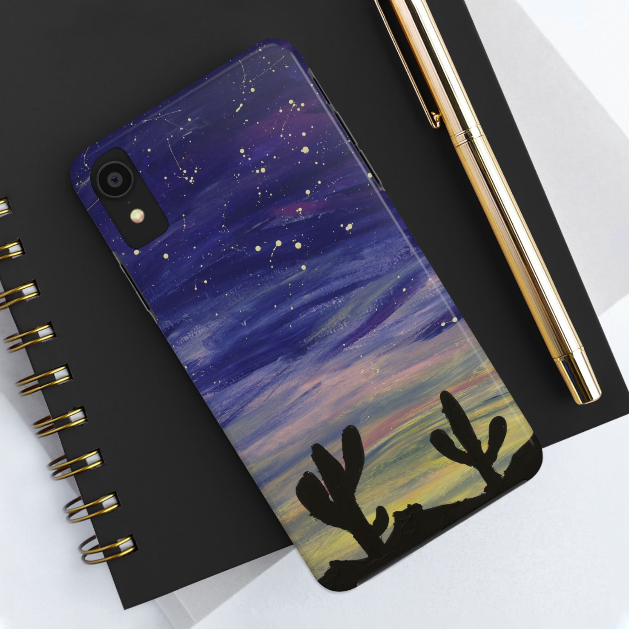 Colorful Oasis Desert by Bonnie M. Tough Phone Cases