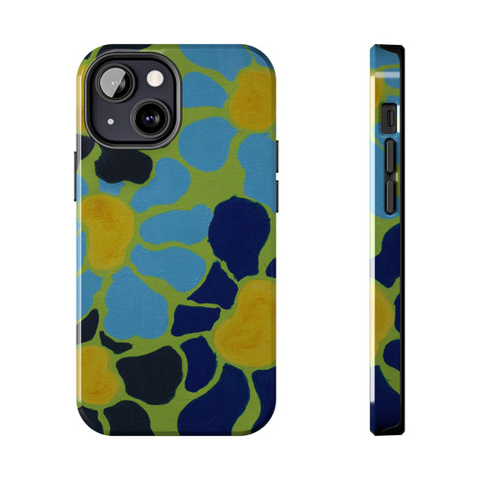 Blue Flowers By Kalei S. Tough Phone Cases