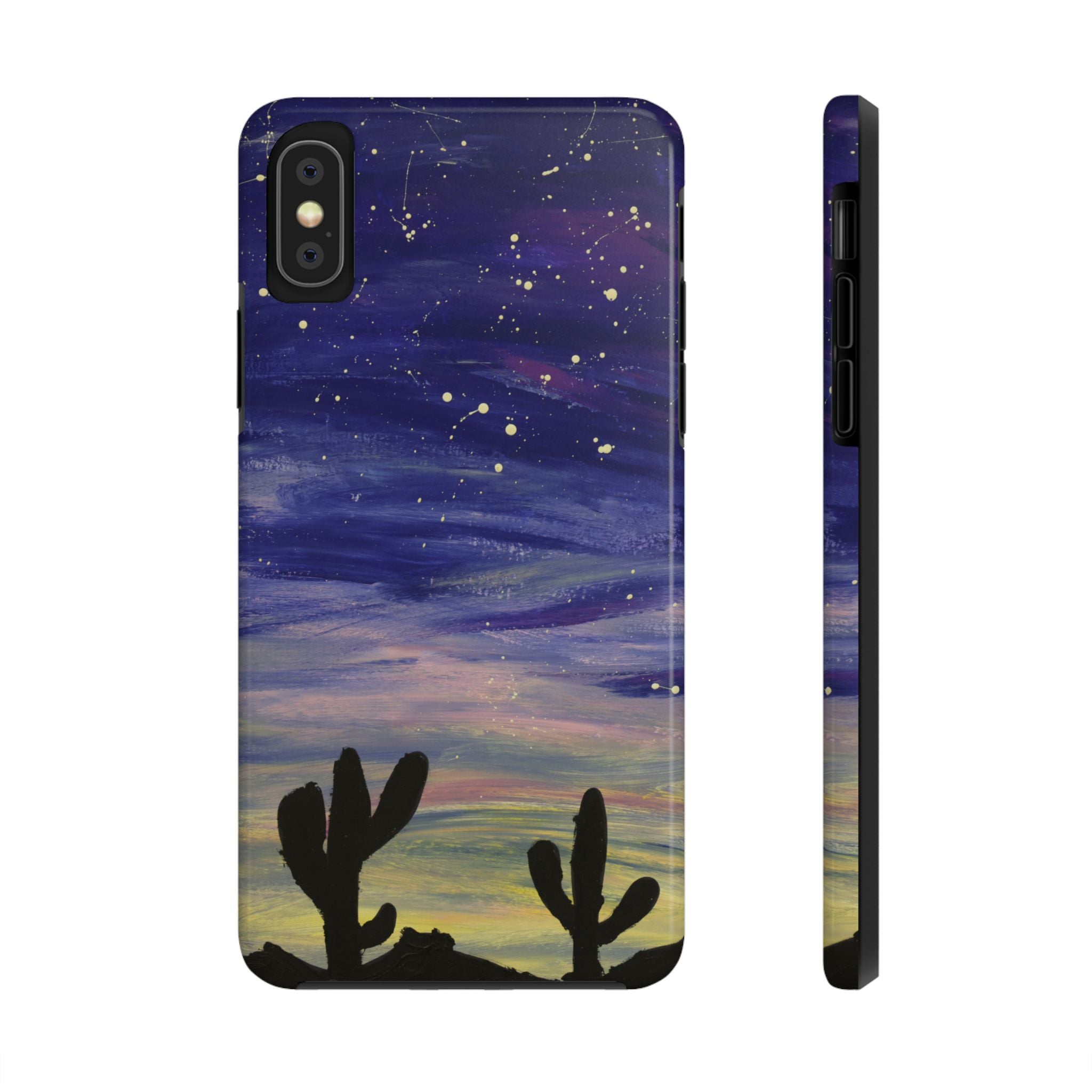 Colorful Oasis Desert by Bonnie M. Tough Phone Cases