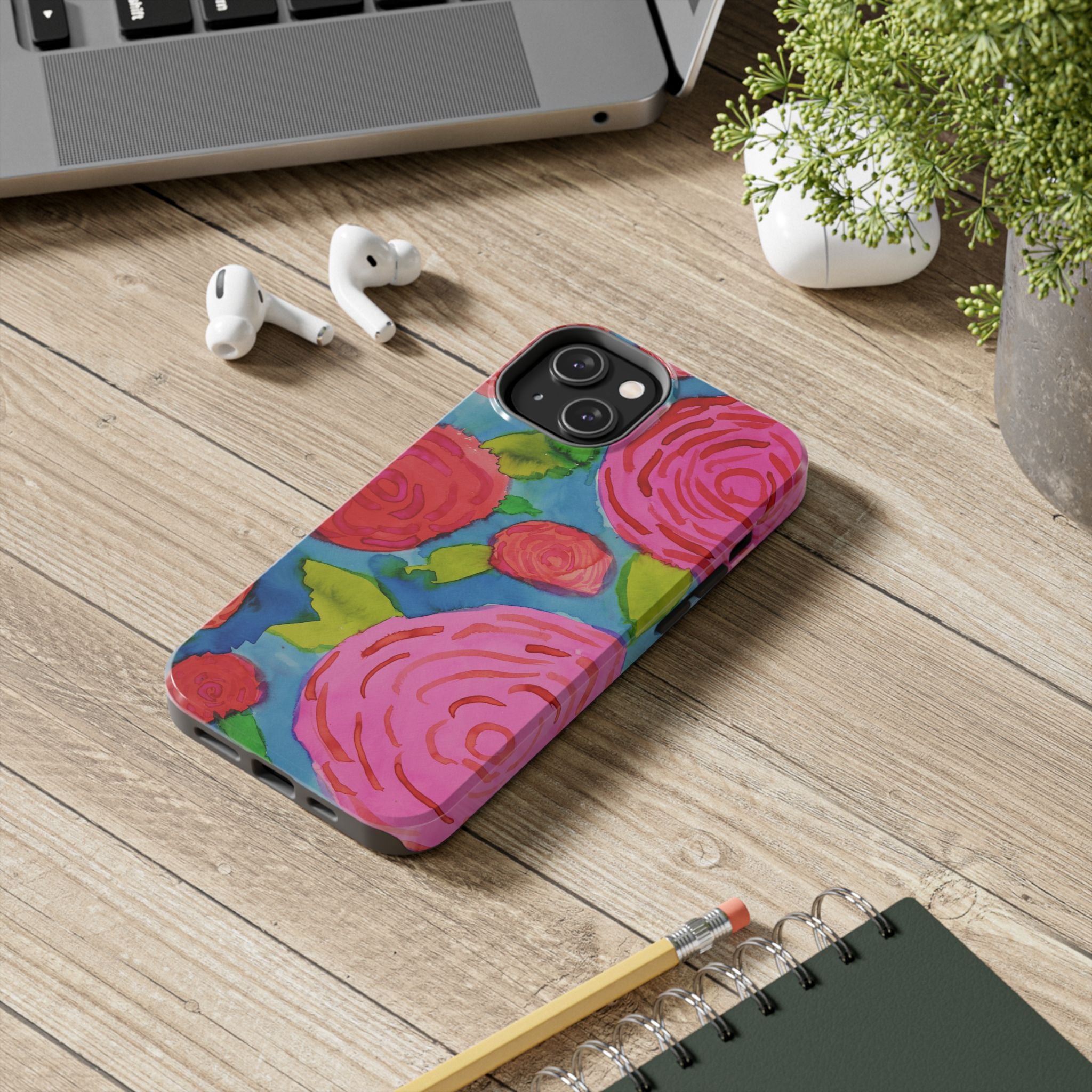 Spring Garden Roses By Chantale H. Tough Phone Cases