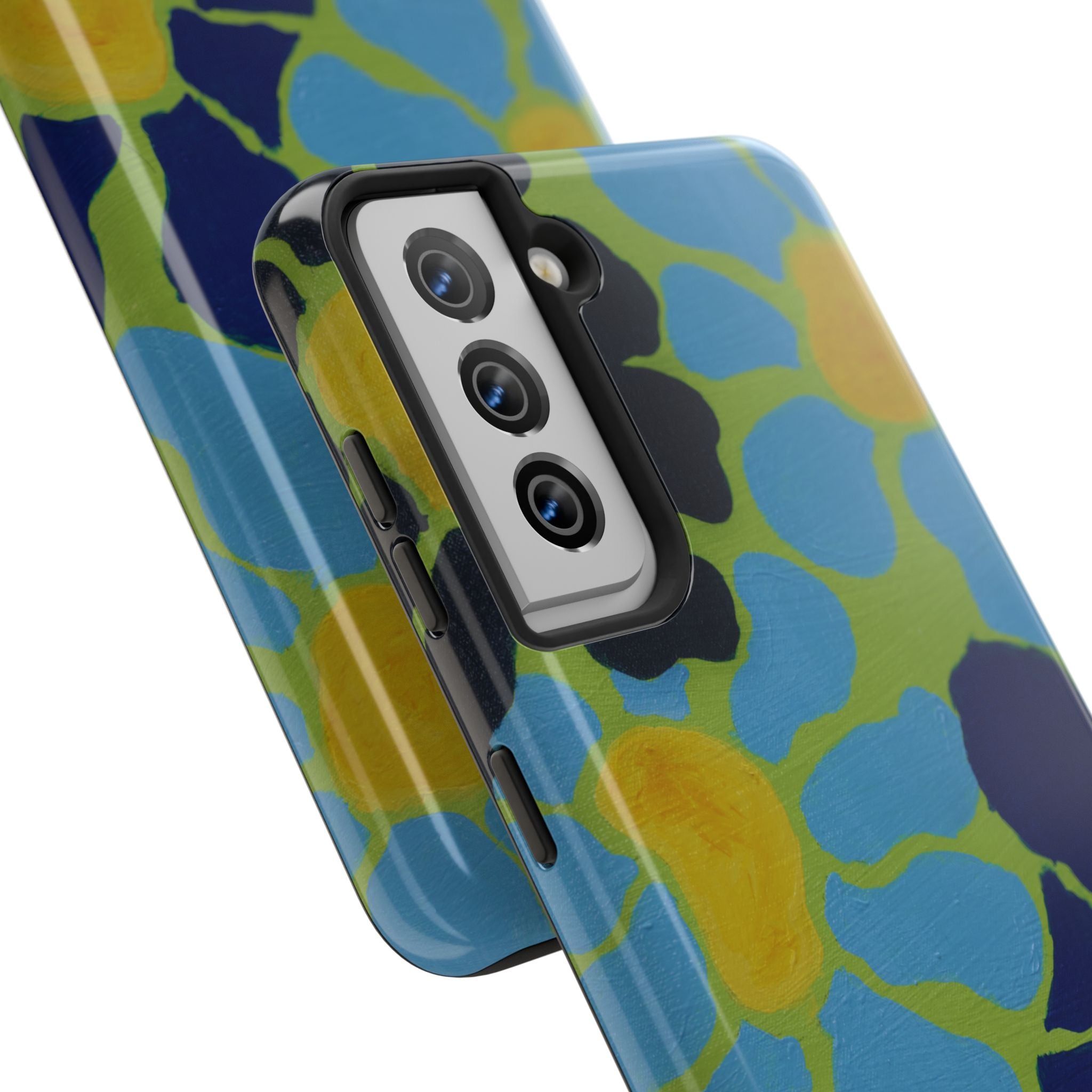 Blue Flowers By Kalei S. Tough Phone Cases