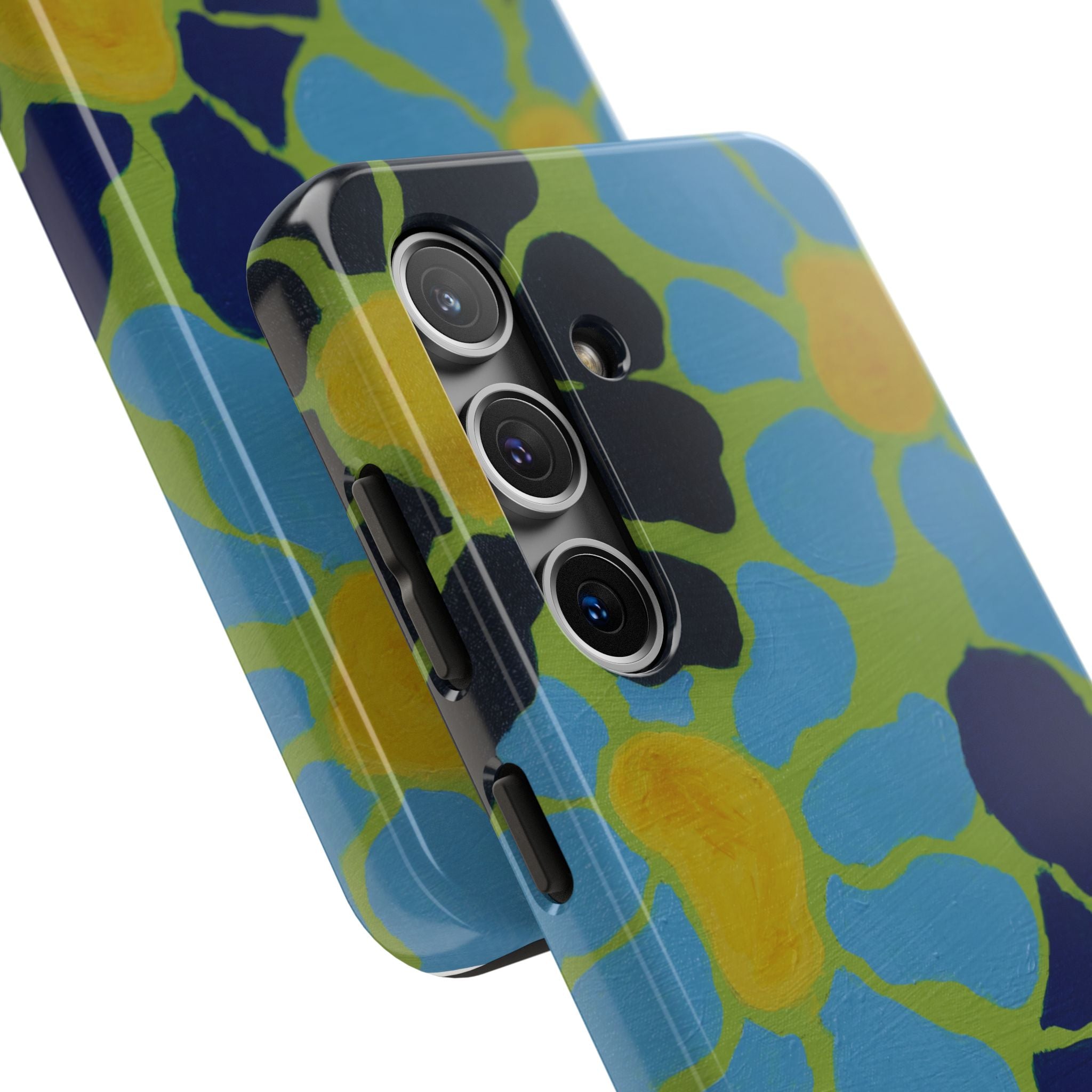 Blue Flowers By Kalei S. Tough Phone Cases