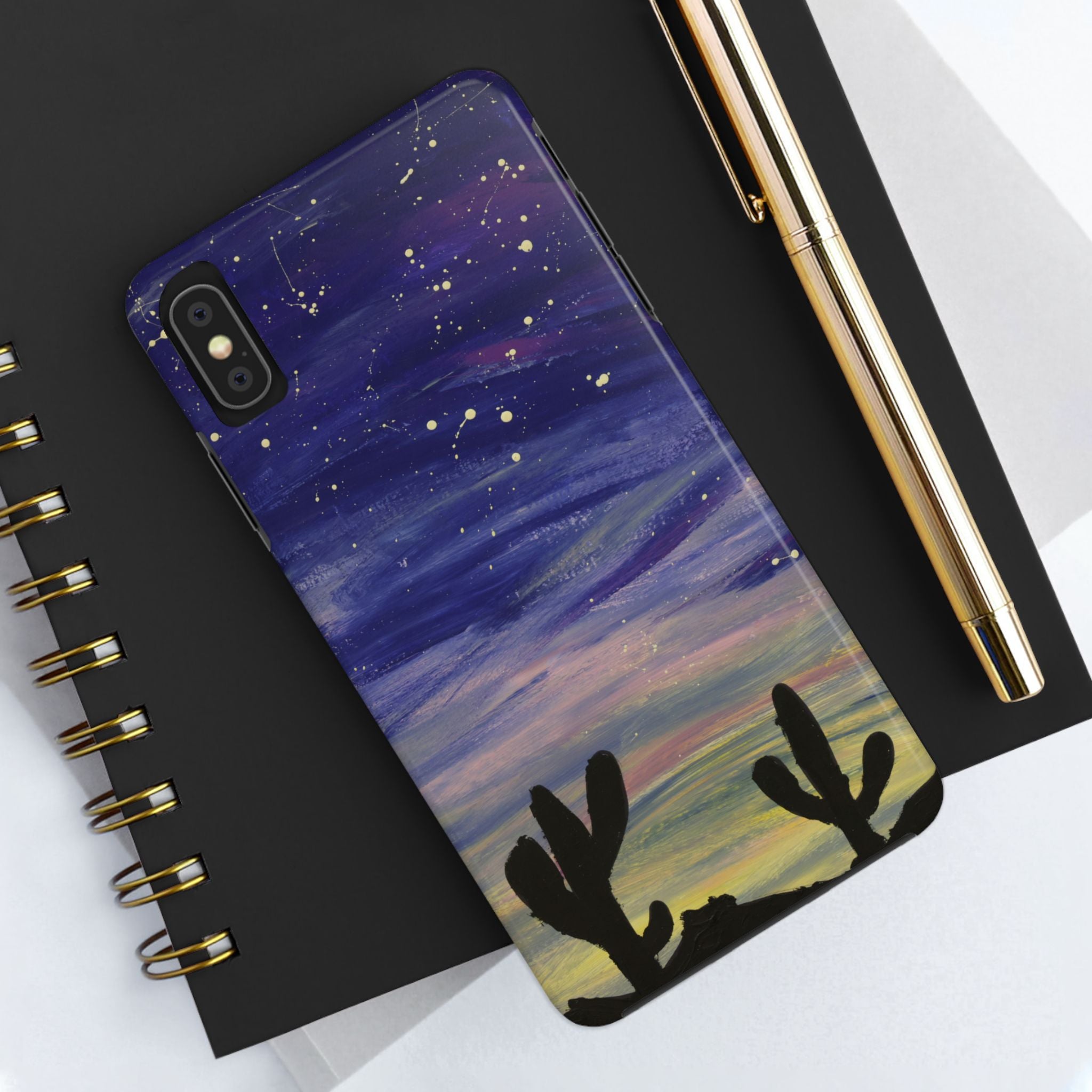 Colorful Oasis Desert by Bonnie M. Tough Phone Cases
