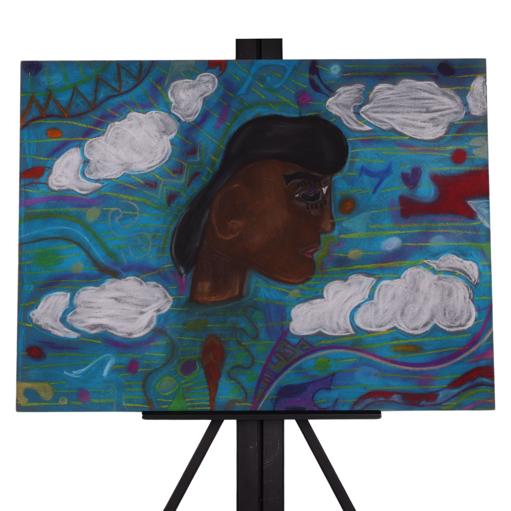 Calming Winds 18 x 24 Drawing by Crezette M.