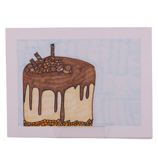 Cake 12 x 9 Drawing by Jasmine M.