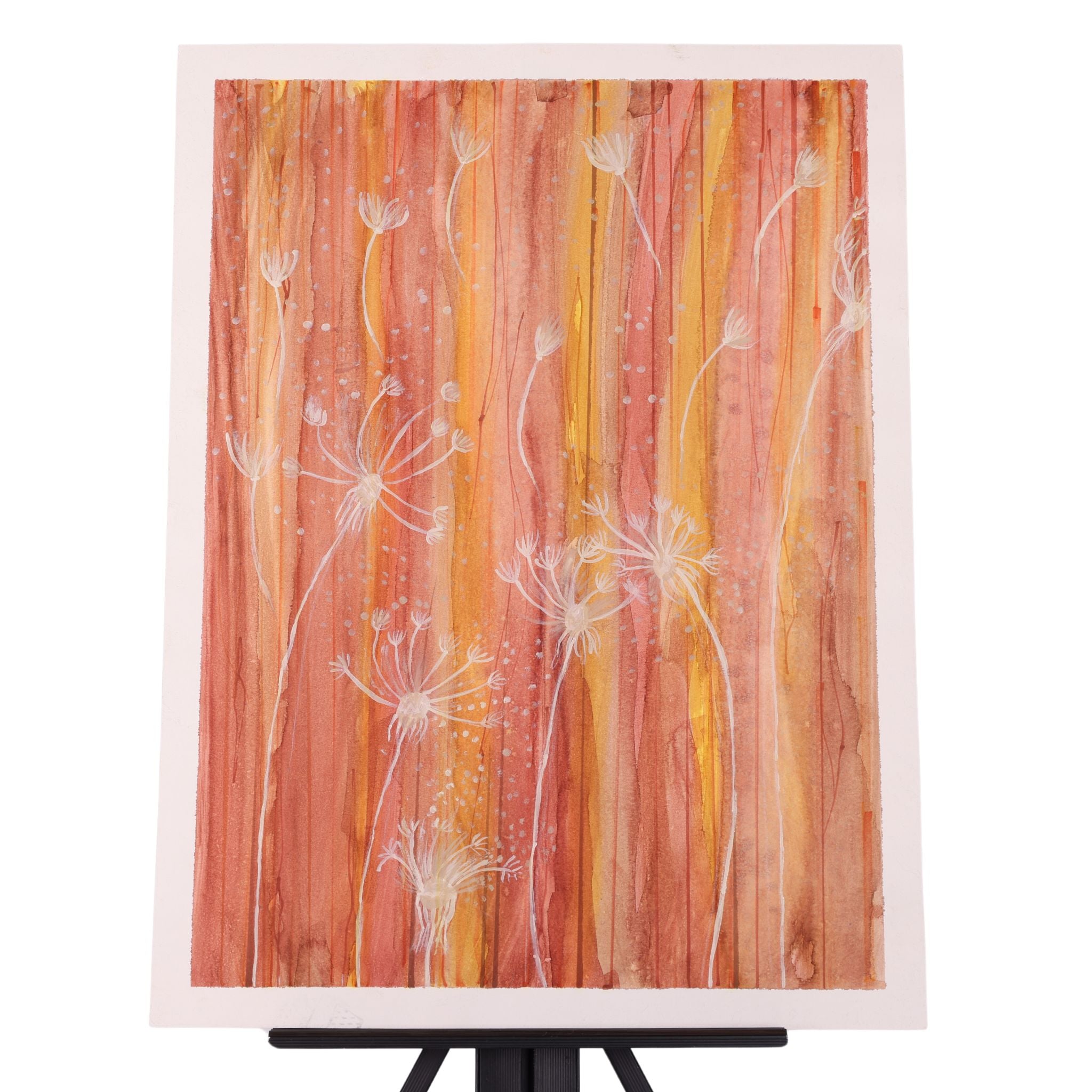 Dandelions 18 x 24 Mixed Media by Dana W.