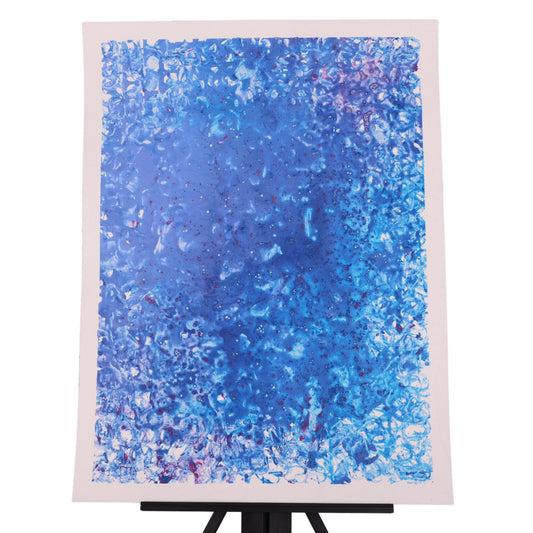 Feeling Blue 24 x 18 Mixed Media by Chantale H.