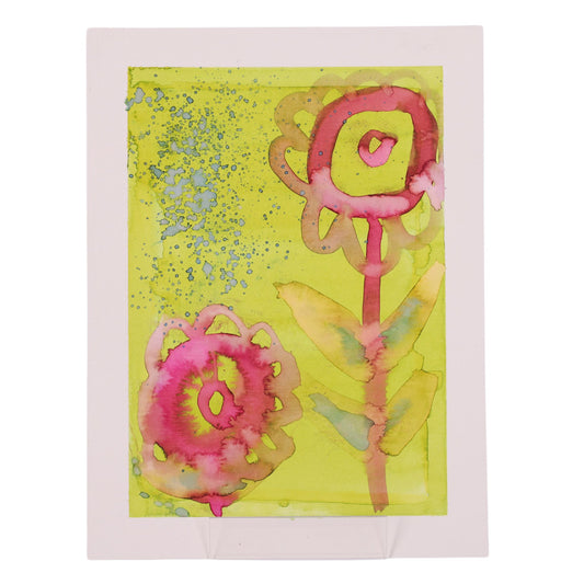 Flowers in Bloom 12 x 9 Painting by Chantale H.