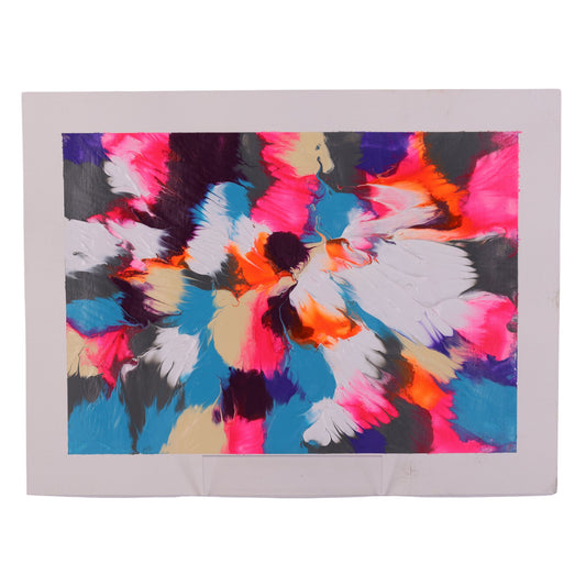 Flower Bird 12 x 9 Painting by Chantale H.