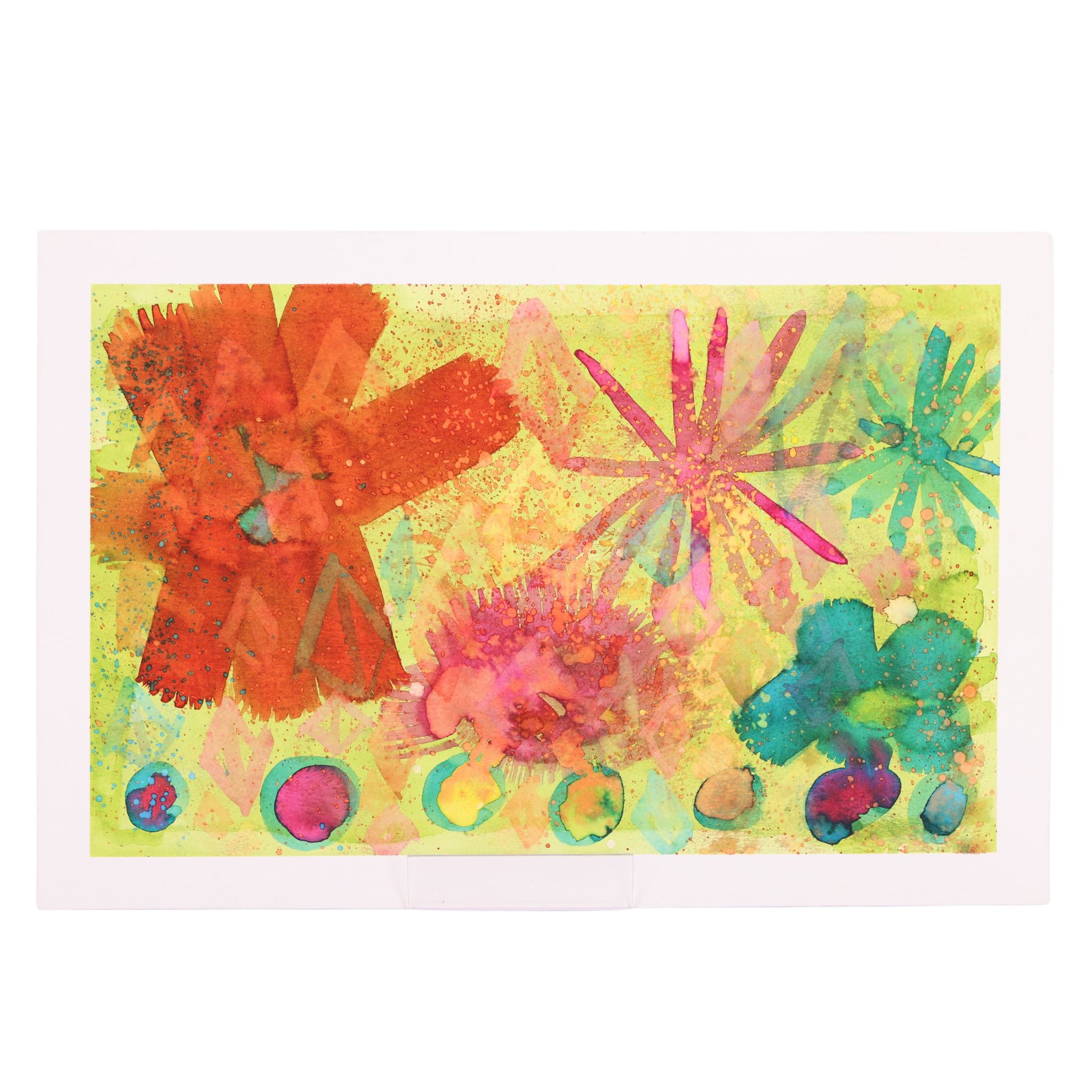 Flower Burst 18 x 12 Painting by Chantale H.