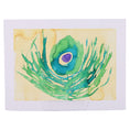 Load image into Gallery viewer, Mini Peacock Feather 12 x 9 Painting by Chantale H.