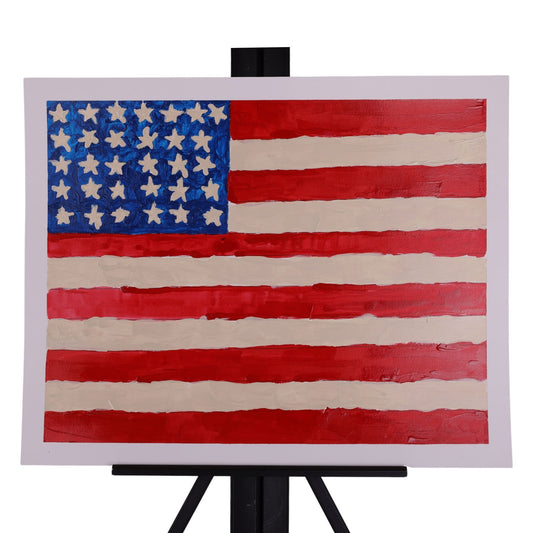 Flag Day 20 x 16 Painting by Kaitlyn M.