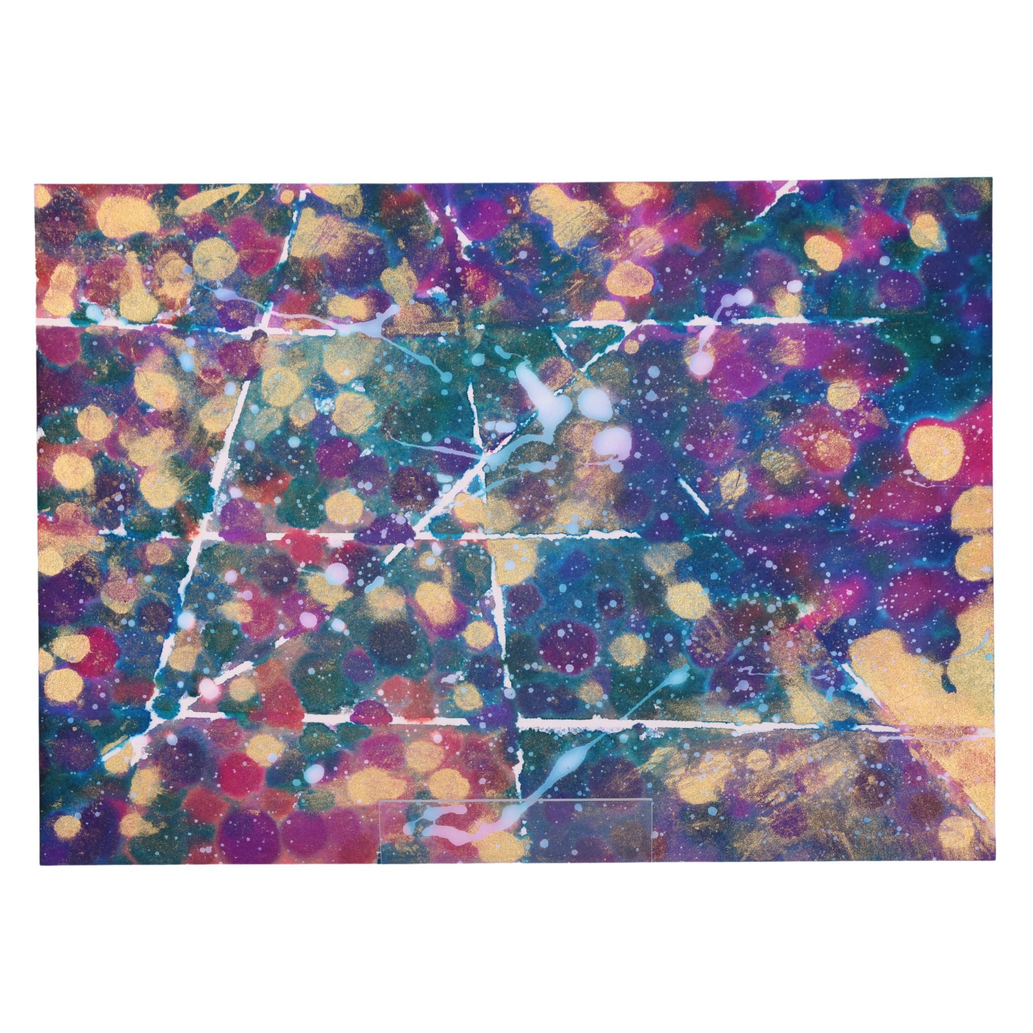 Galaxy Map 14 x 10 Painting by Donna C.