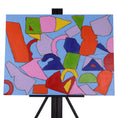 Load image into Gallery viewer, Crackle Shapes 24 x 18 Mixed Media by Jamie N.