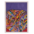 Load image into Gallery viewer, Rubics Cube 12 x 9 Mixed Media by Jamie N.