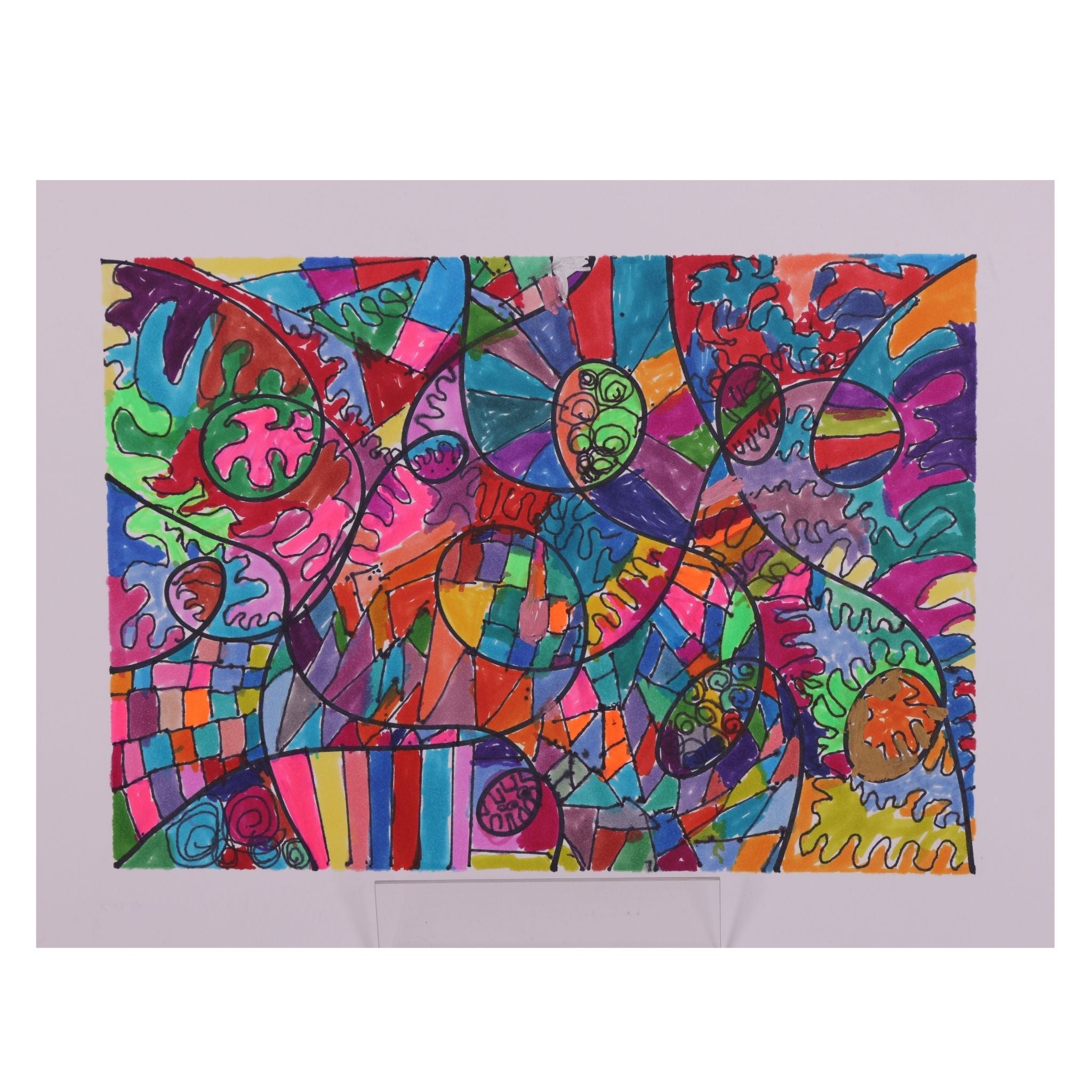 Crazy & Wild 12 x 9 Drawing by Kim D.